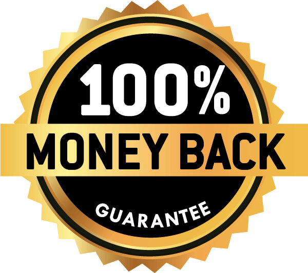 100% money back guarantee